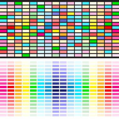 The beautiful gradient rainbow colors palette, background design clipart