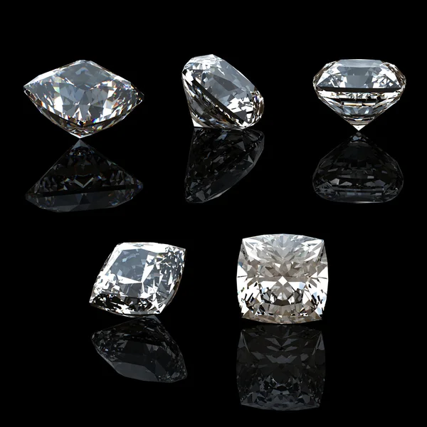 Gyűjtemény gyémántok alakú tér — Stock Fotó