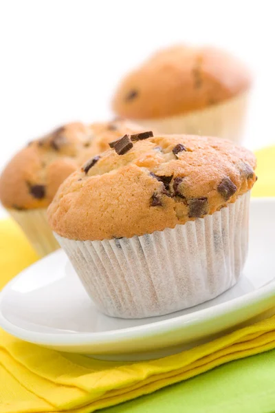 stock image Muffins with chocolate chips