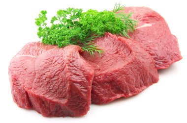 Meat with greens clipart