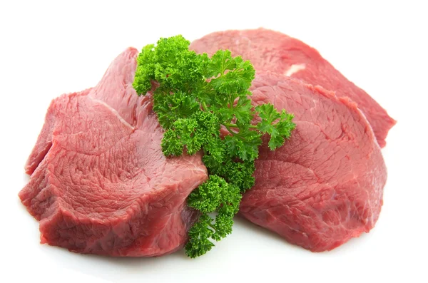 Meat with greens — Stock Photo, Image