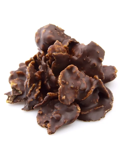 Flocos em chocolate — Fotografia de Stock