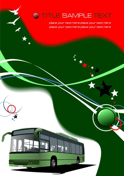 抽象的绿色红色背景 — 图库矢量图片