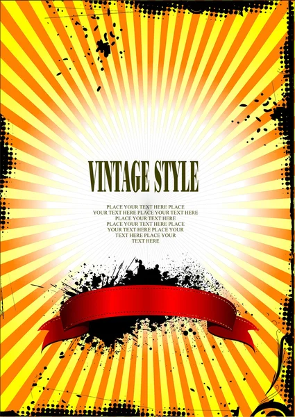 Vintage grunge háttér. Vektoros illusztráció — Stock Vector