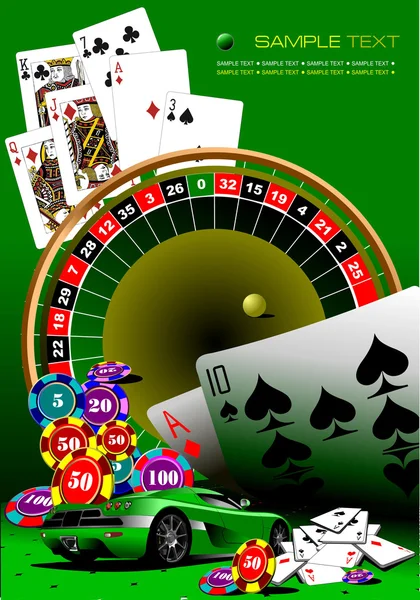 Casino van elementen. vectorillustratie; — Stockvector