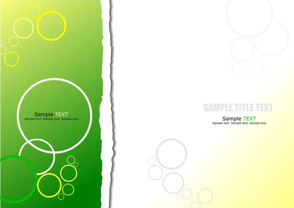 Gelb grün abstrakter Hintergrund — Stockvektor