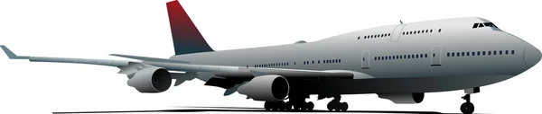 Avión Salida Ilustración Vectorial Para Diseñadores — Vector de stock