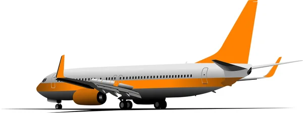 Avião Aeródromo Ilustração Vetorial — Vetor de Stock