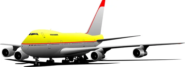 Airplane Airfield Vector Illustration — Stock Vector