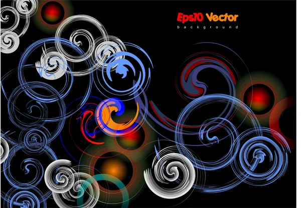 Eps 10 Fondo negro de vector abstracto — Vector de stock