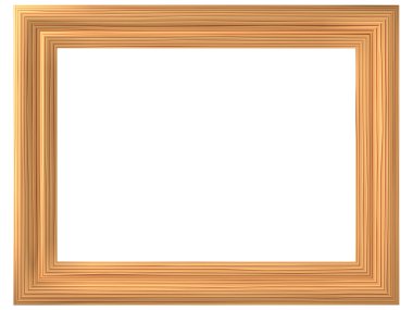 Frame with imitation of wood clipart