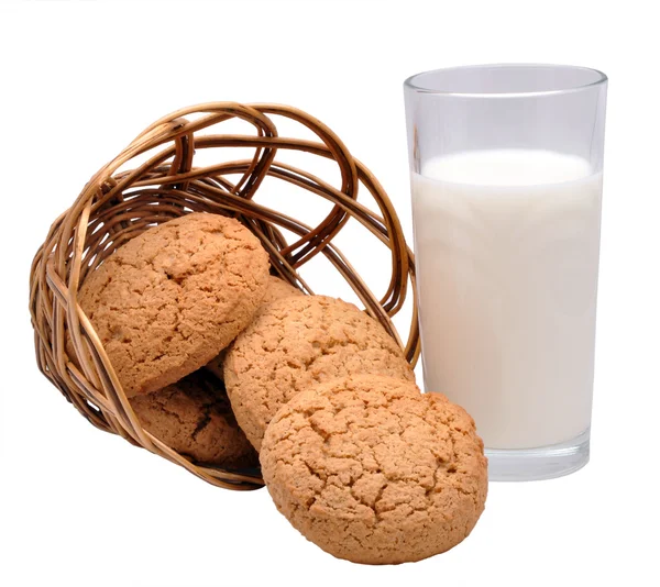 stock image Thin captain in a basket and milk