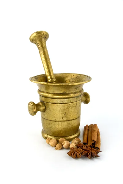 Mortar and spice — Stock Photo, Image