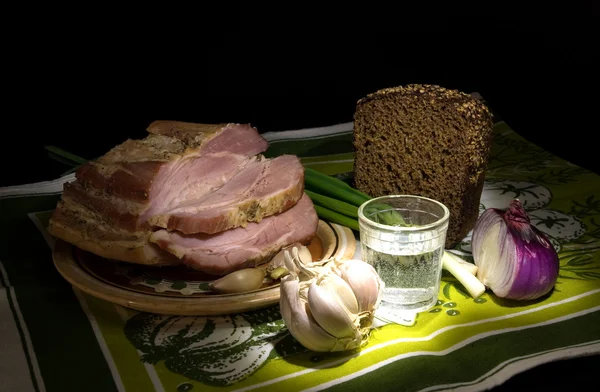 猪油和面包 — 图库照片