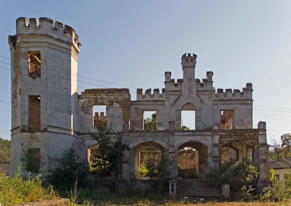 stock image Plants in entrance of destroyed castle