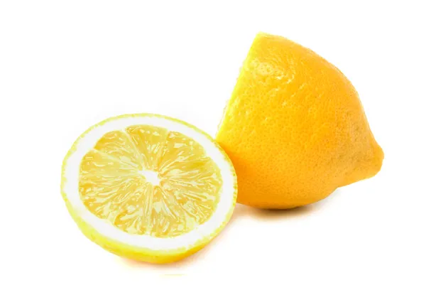 Лимон Белом Фоне — стоковое фото
