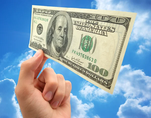 Dollar in perspective — Stock Photo, Image
