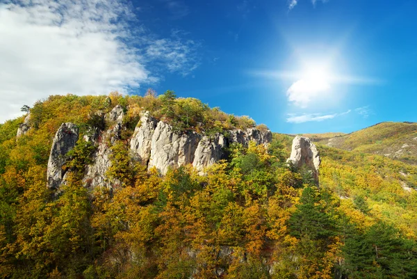Podzim v horských — Stock fotografie