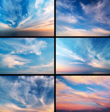 Sky collection clipart