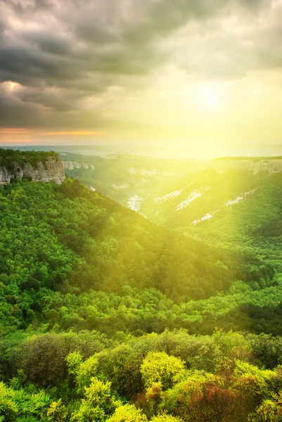 Beautiful valley sunshine — Stock Photo, Image