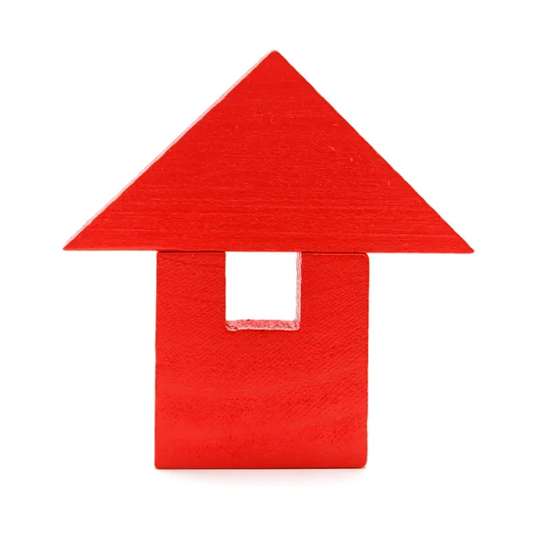 Kırmızı oyuncak ev — Stok fotoğraf