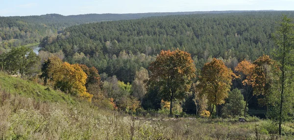 Panorama in herbstlicher Landschaft — Stockfoto