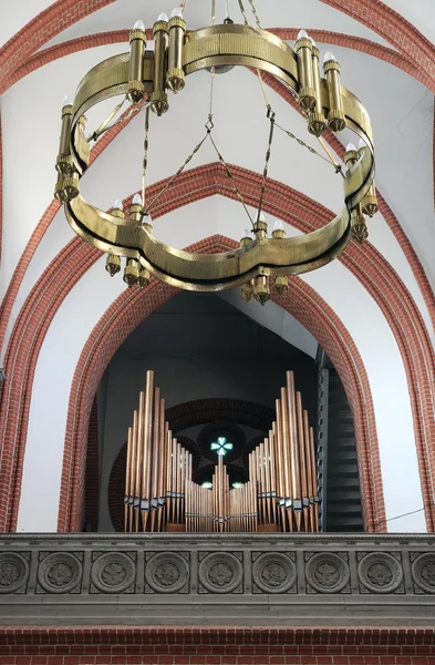 Organo della Chiesa, lampada — Foto Stock