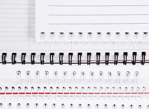 Hoja de cuaderno en blanco — Foto de Stock