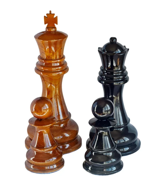 Schach isoliert auf Weiß — Stockfoto