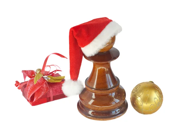 Рождественские шахматы — стоковое фото