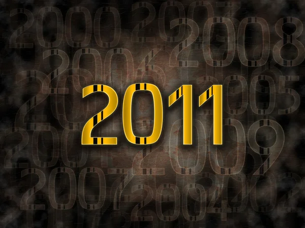 2011 året grunge bakgrund — Stockfoto