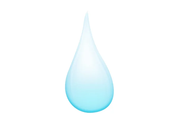 Ilustración de una gota de agua — Foto de Stock