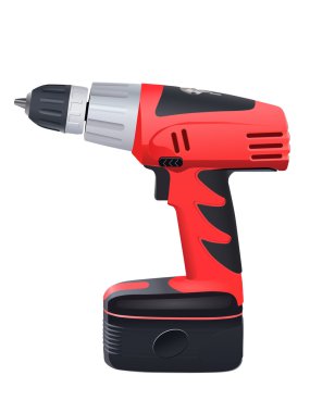 Battery drill clipart