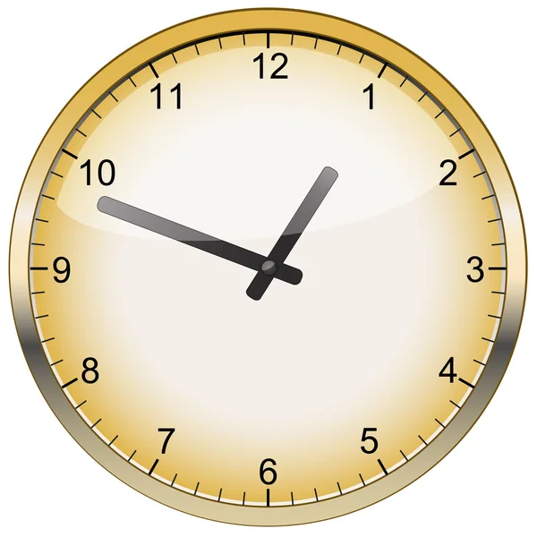 Вектор Золотий годинник — стоковий вектор