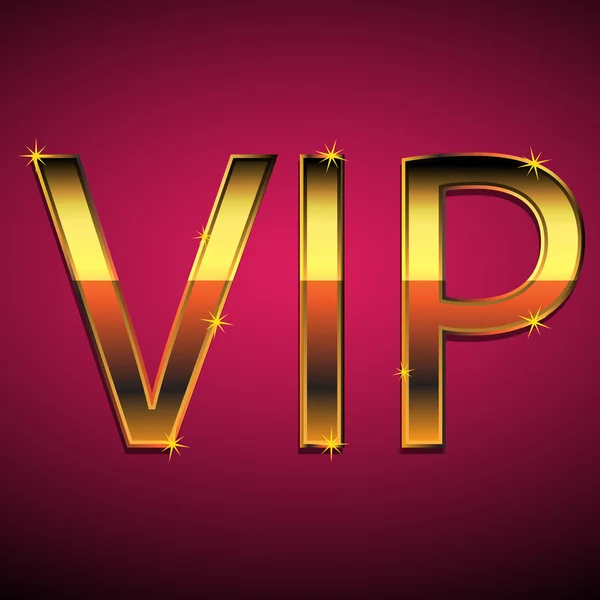 stock vector Vip text on a red background