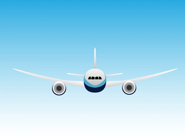 Avion dans le ciel — Image vectorielle
