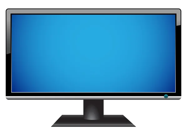 Širokoplošný monitor HDTV LCD — Stockový vektor