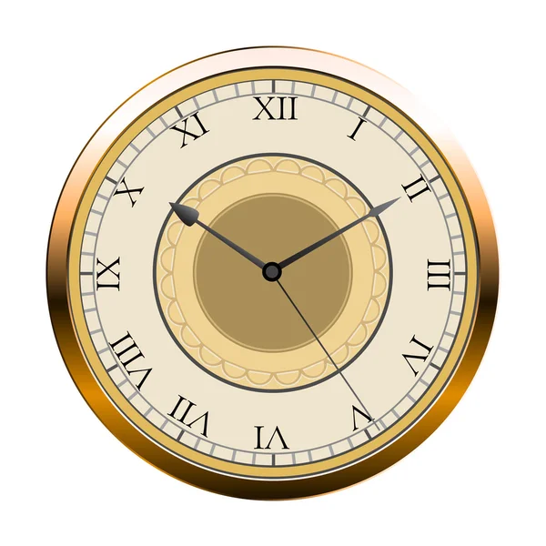 Вінтажний векторний настінний годинник — стоковий вектор