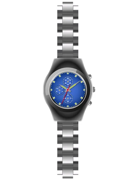 Stříbrné hodinky — Stockový vektor