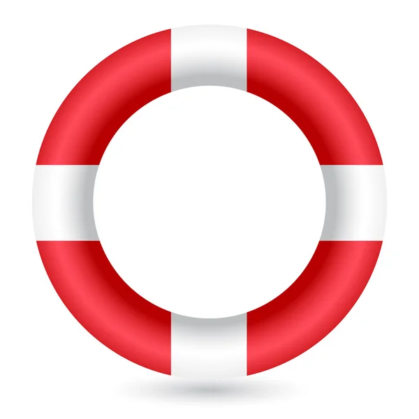Roșu inel de protecție — Vector de stoc