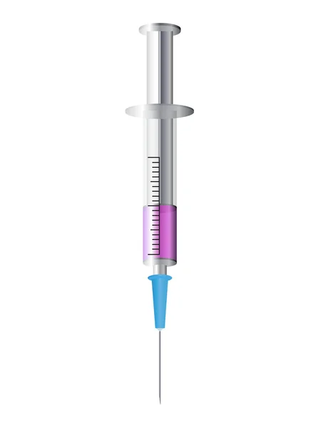 Medical syringe — Stock Vector