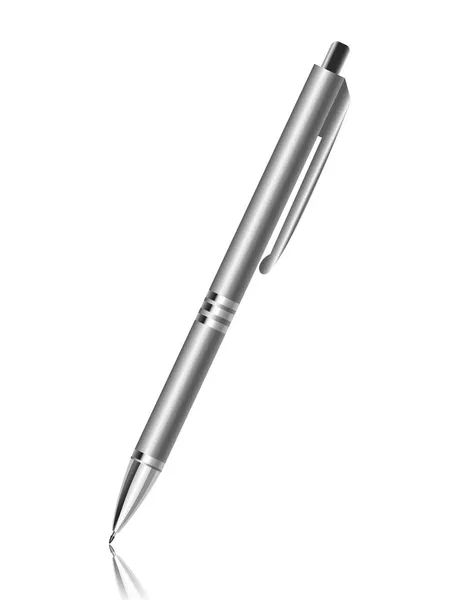 Penna metallica — Vettoriale Stock