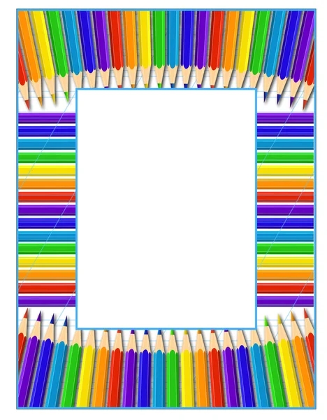Frame of pencils — Stock Vector