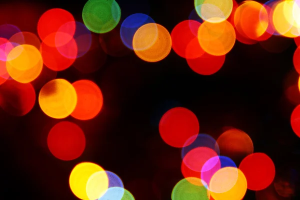 Defocused színes kör alakú lámpák — Stock Fotó