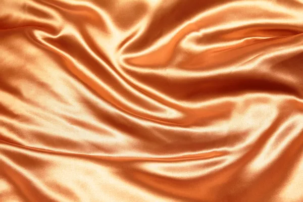Zlato zmačkaný hedvábné tkaniny — Stock fotografie