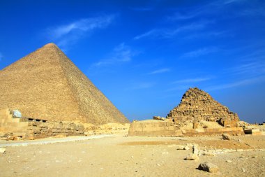 Egypt pyramids in Giza Cairo clipart