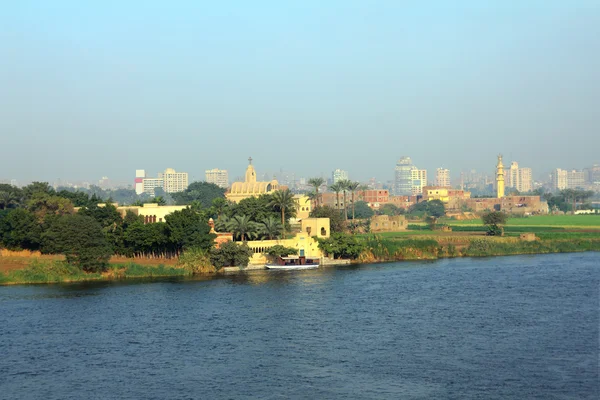 Vista Cairo Desde Puente Sobre Río Nilo —  Fotos de Stock