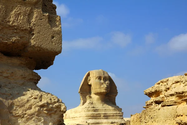 Ünlü Antik Mısır Sfenks Giza Kahire — Stok fotoğraf