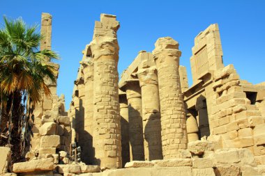 Columns in karnak temple clipart