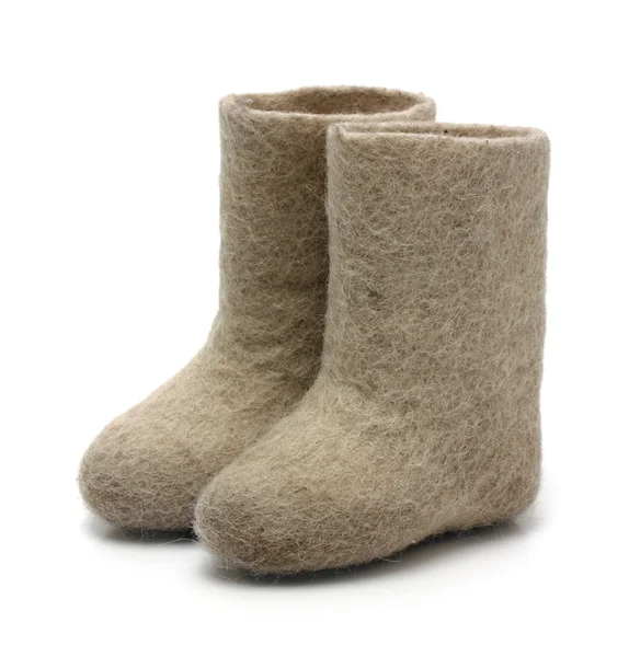 Valenki - russian felt boots — Stock Photo, Image